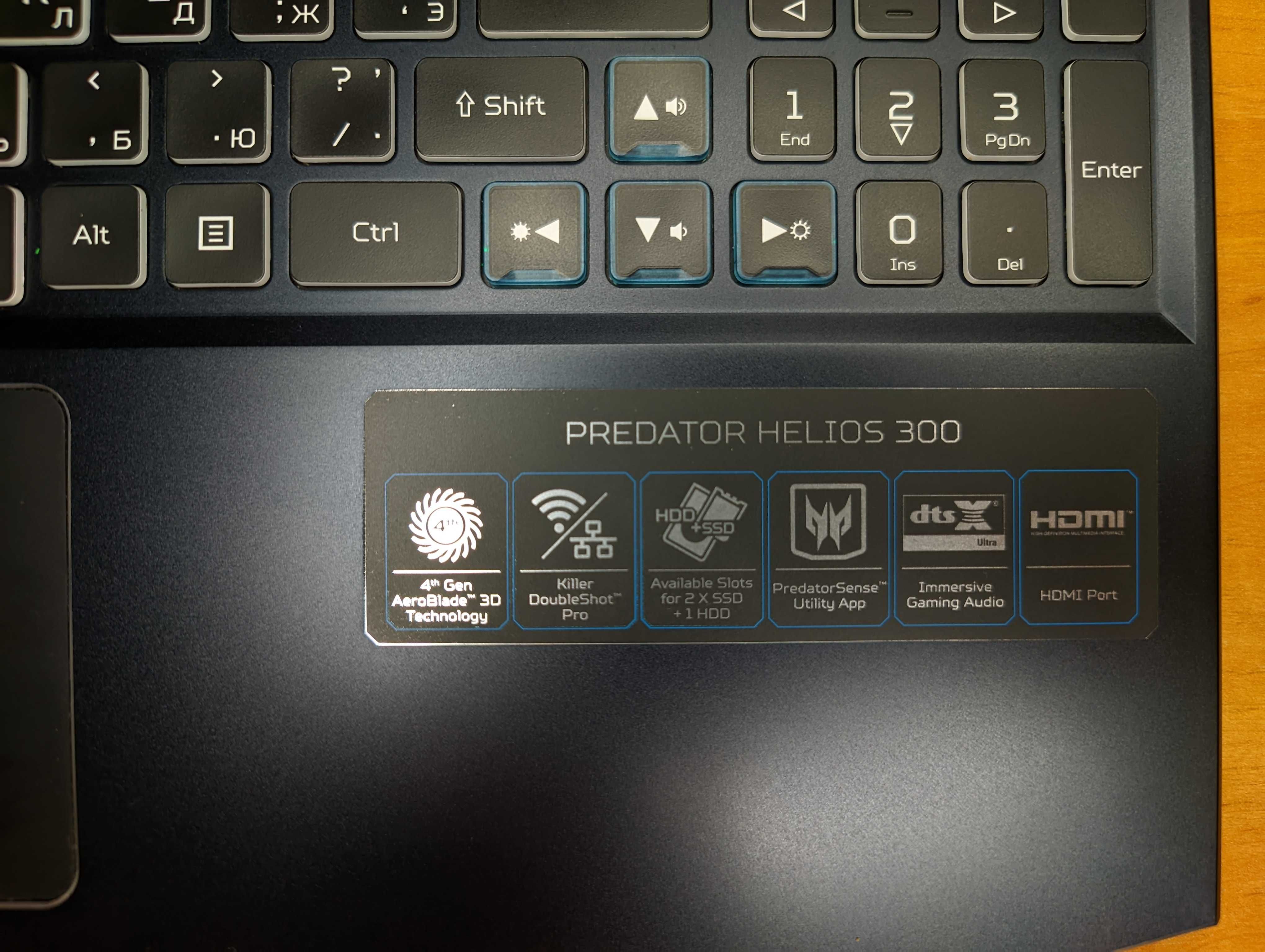 Ноутбук Acer Predator Helios 300/i5-10300H/16GB/1TB SSD/RTX 2060 6GB