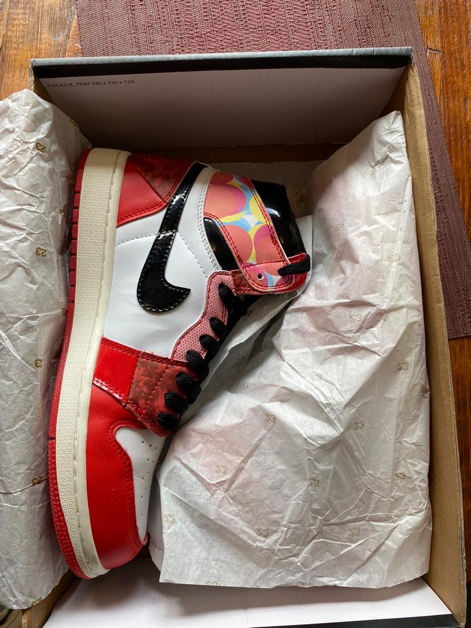 Air Jordan 1 Spiderman человек паук Майлз Моралес