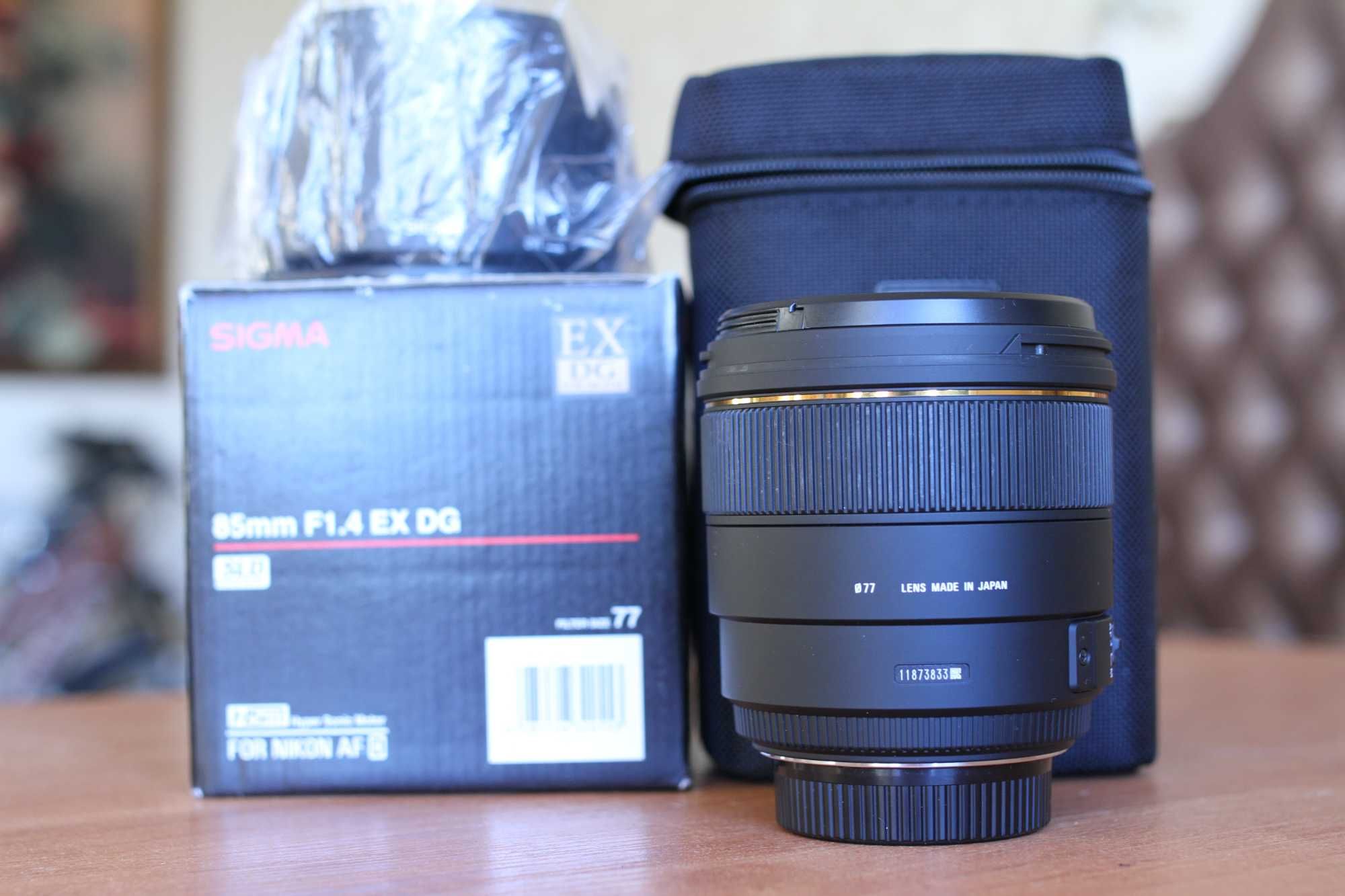 Объектив Sigma 85mm F/1.4EX DG