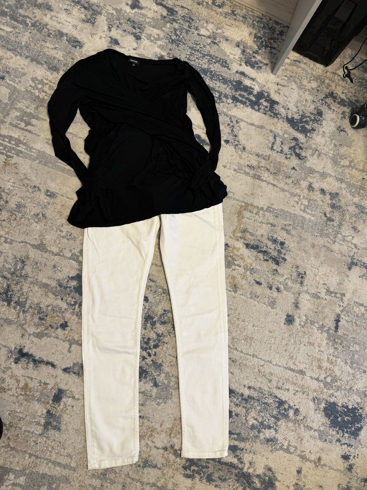 Белые джинсы zara