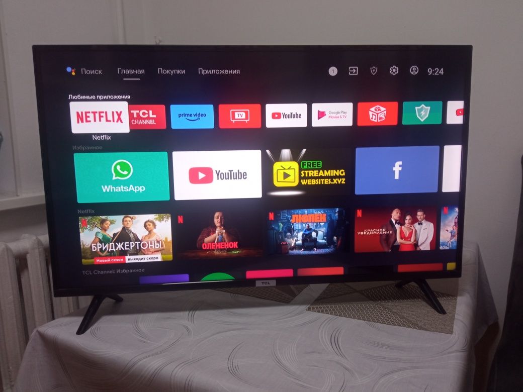 Смарт телевизор TCL 110 см smart tv WiFi YouTube