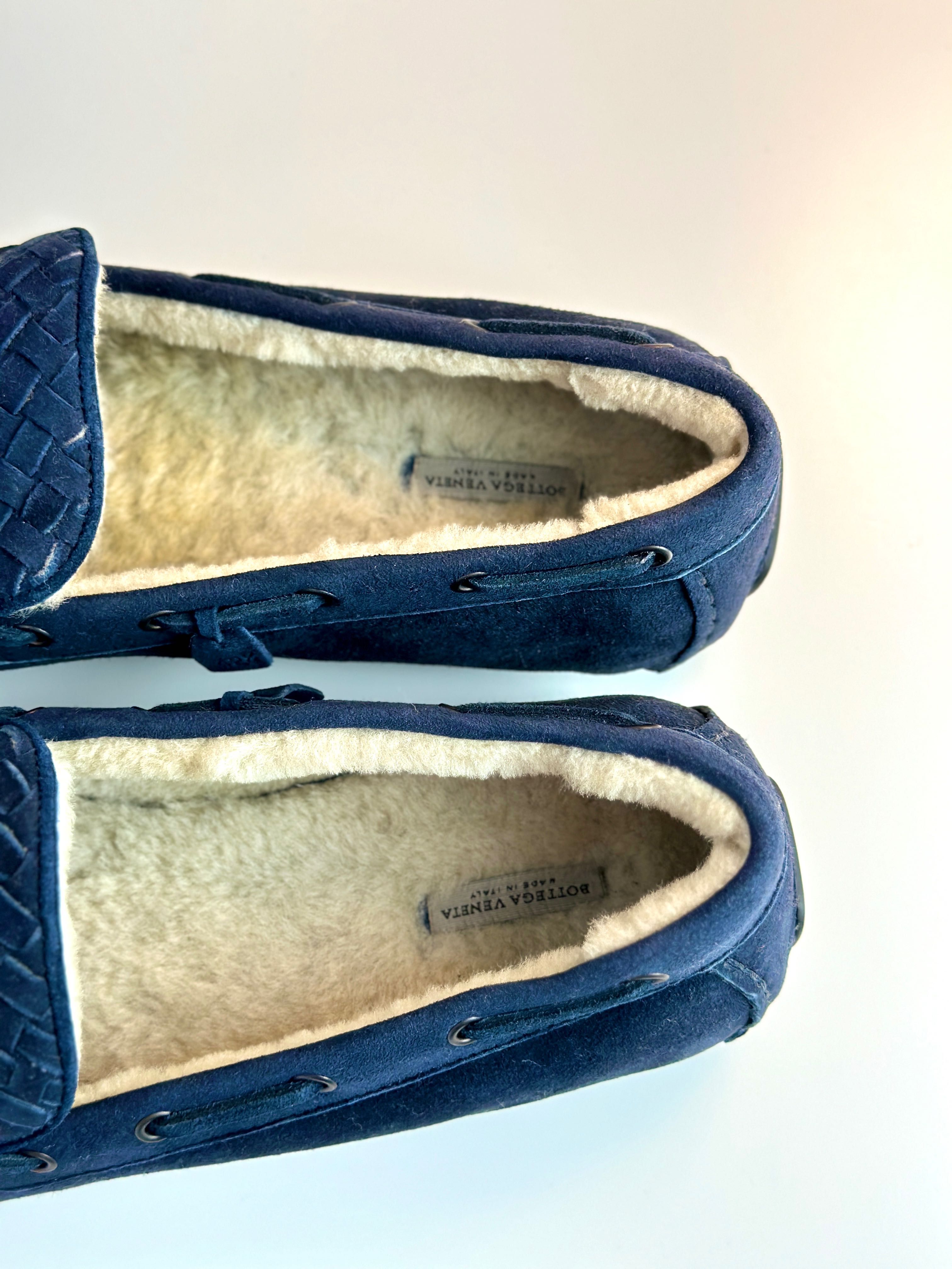 Мужские мокасины с мехом Bottega Veneta