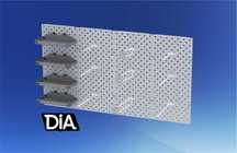 Панель перфорированная, настенная, для магазина и склада alpp