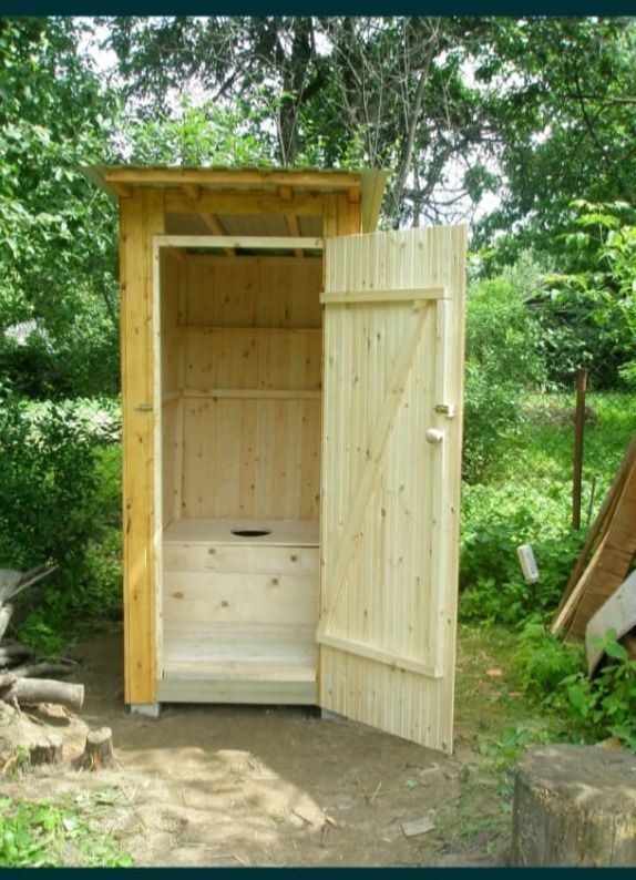 Уличный Деревянные туалет для дачи и Коттеджей