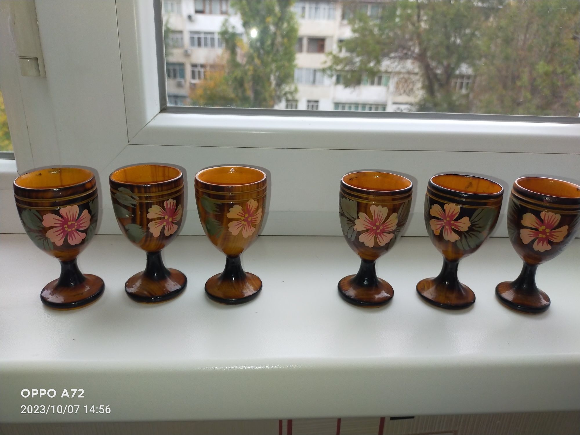 Продам рюмочки декоративные деревянные СССР в идеале.