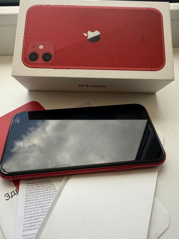 Iphone 11 Red с документами и коробкой