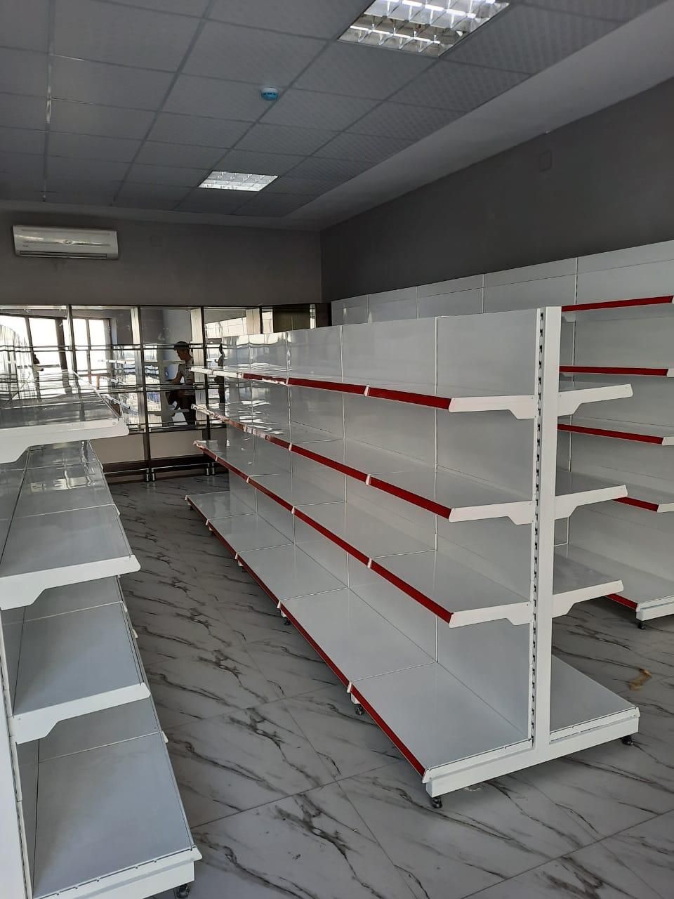 Стеллаж металлические полки для магазина овощные хлебный конфетница