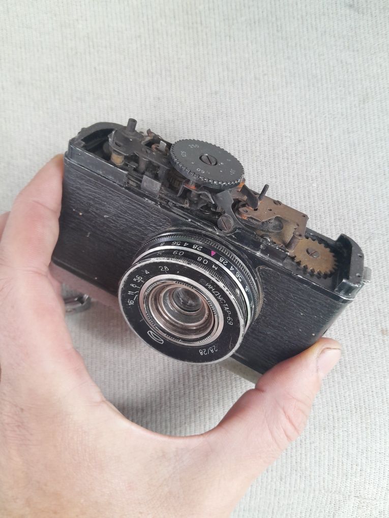 Фотоаппарат объектив Индустар 69 пленочный СССР советский 1969г фотик