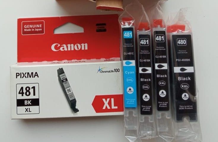 Принтер цветной МФУ Canon PIXMA TS9100 с запасными картриджами