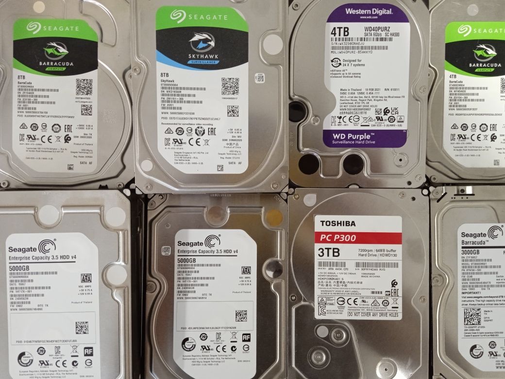 Жёсткий диск HDD 3, 4, 5, 8, 10ТБ