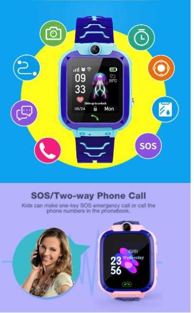 Детские Смарт часы, Q12b, S30, Z6/Smart Baby Watch