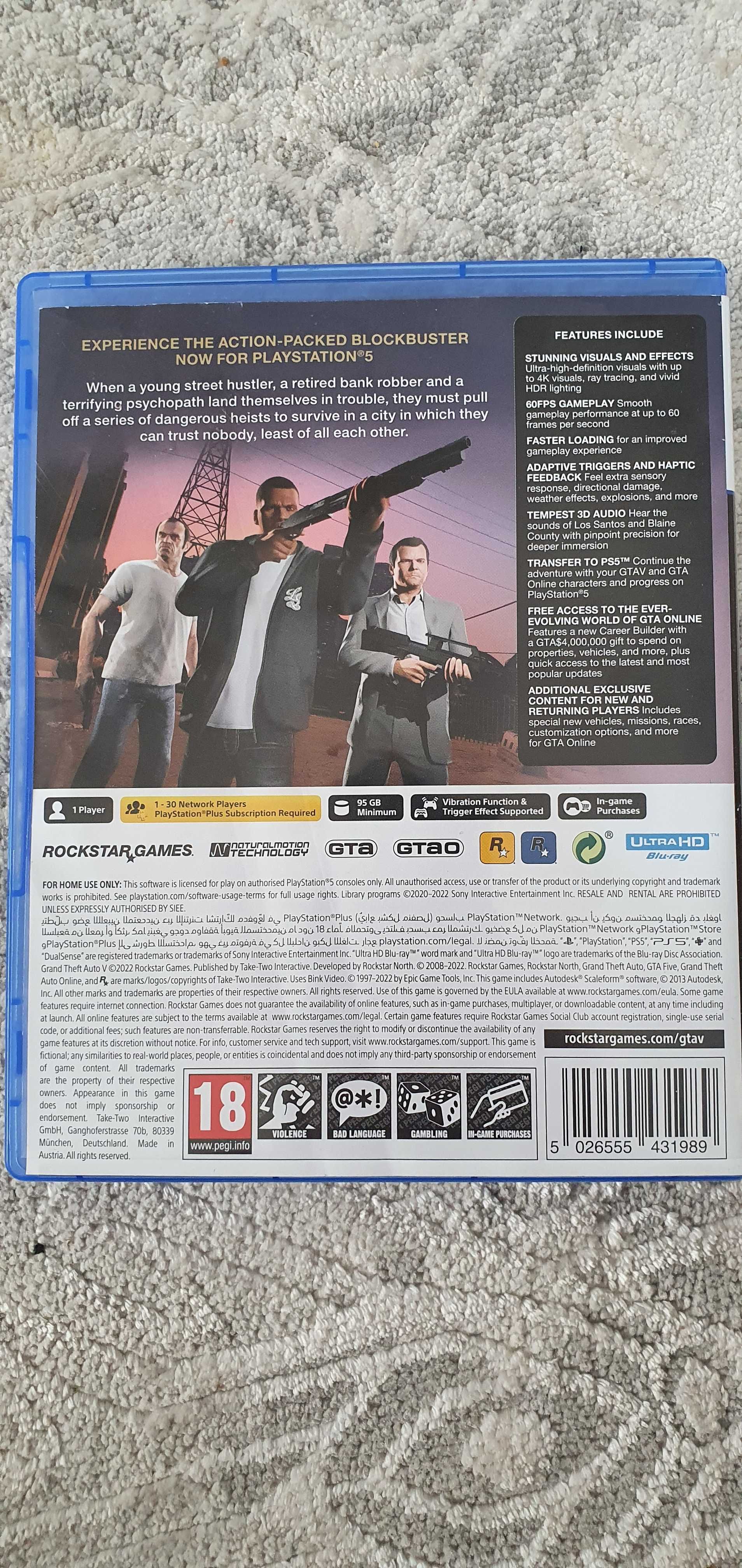 Диск игра GTA  ps5