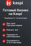 Бизнес на Kaspi с 2 ТМ. Прибыль от 1,5 млн. Окупаемость 7 мес.