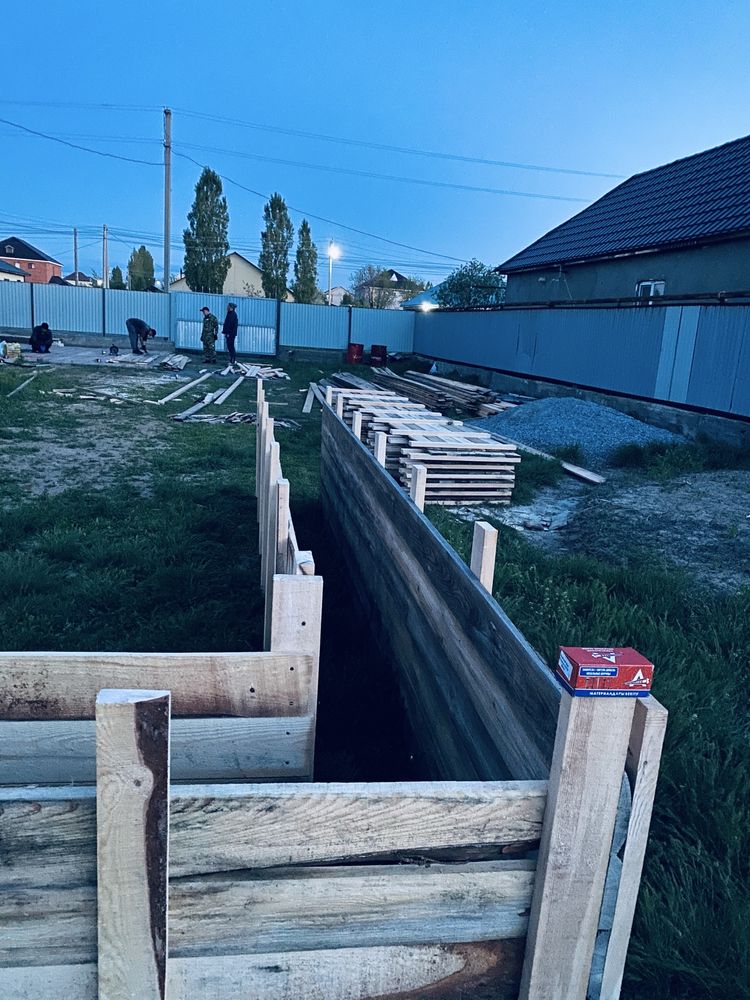 Залеваем фундамент