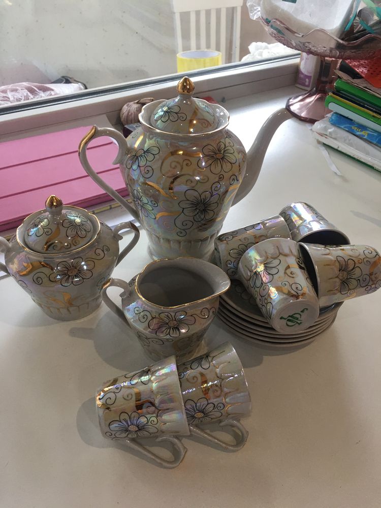 Продам новый кофейный сервиз,фарфор  СССР