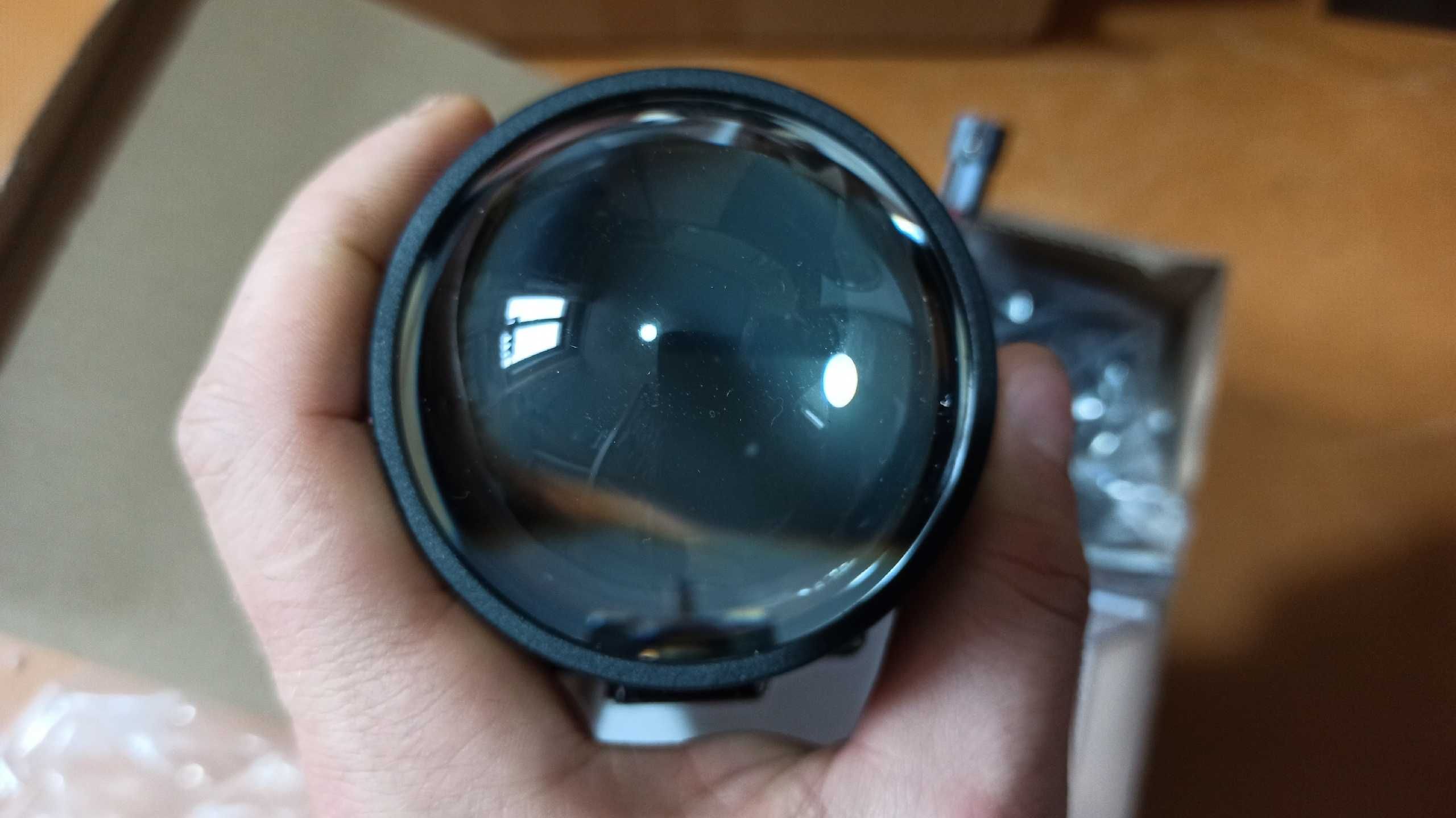 Билинзы H1 2.5" с масками хром + Led лампы H1.