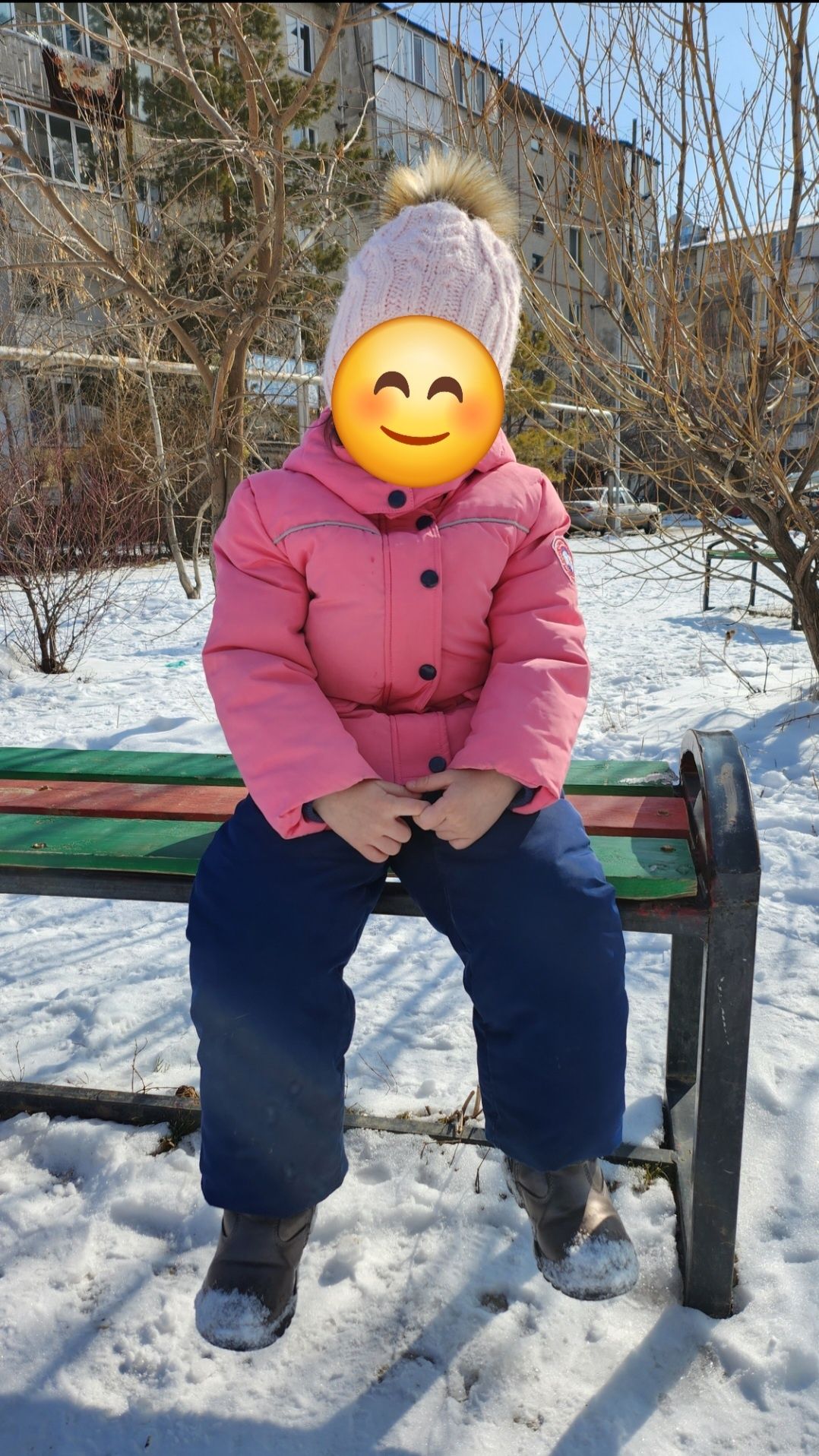 Зимний комбинезон на девочку