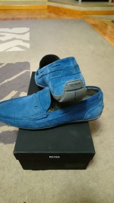 Туфли-мокасины Hugo Boss (Германия)замша,оригинал,новые,р-р 43