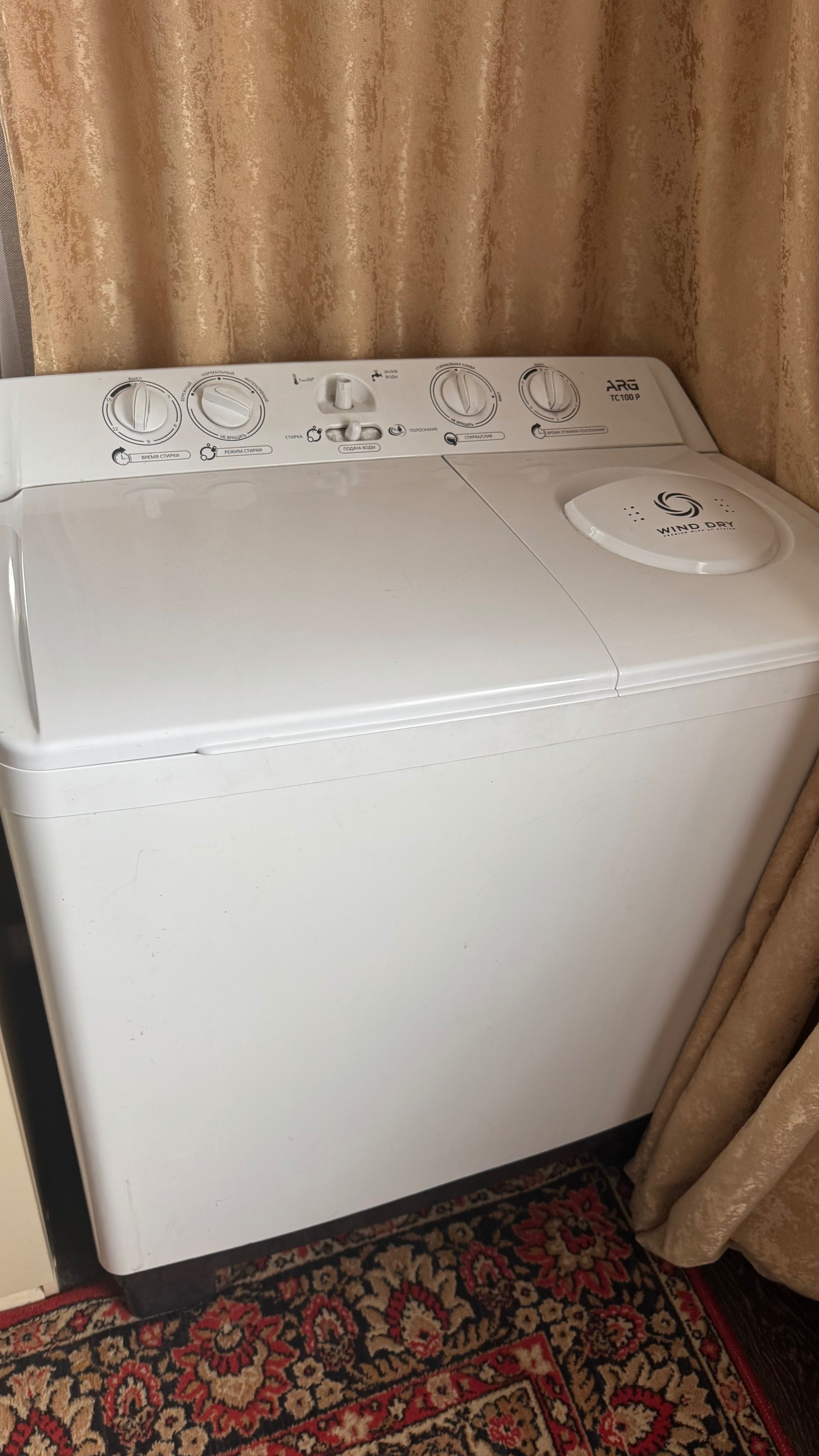 Продам стиральную машинку
ARG TC 100P Twin Tub (вертикальная, два бака