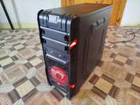 Корпус для ПК AeroCool с красной подсветкой вентилятор 120 мм