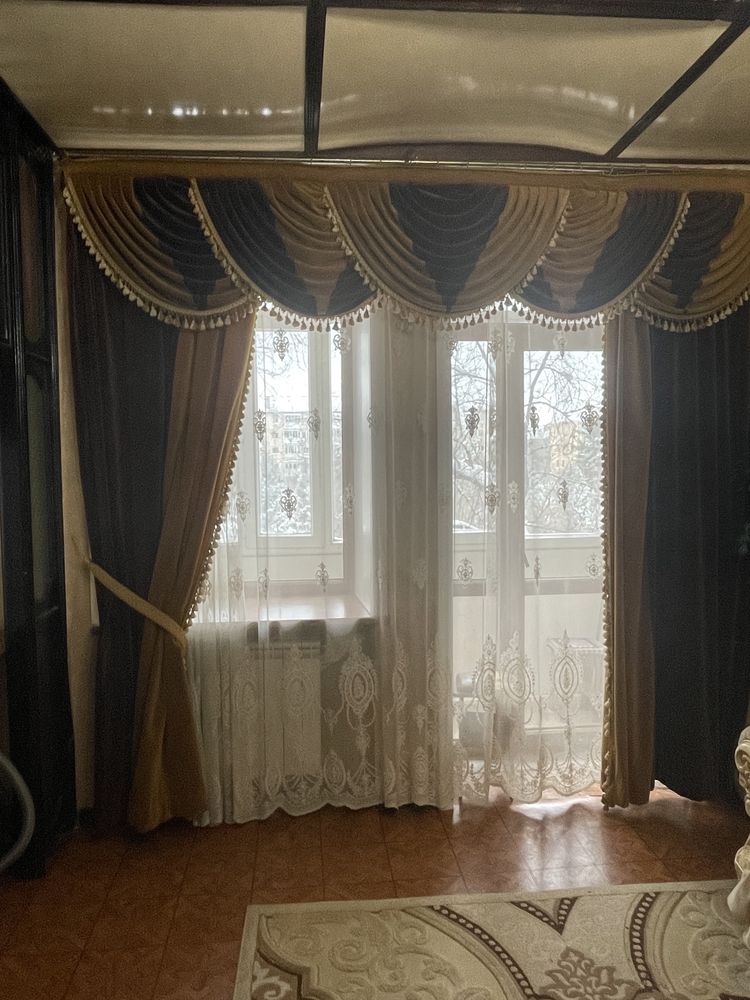 Комплект штор с ламбрекеном