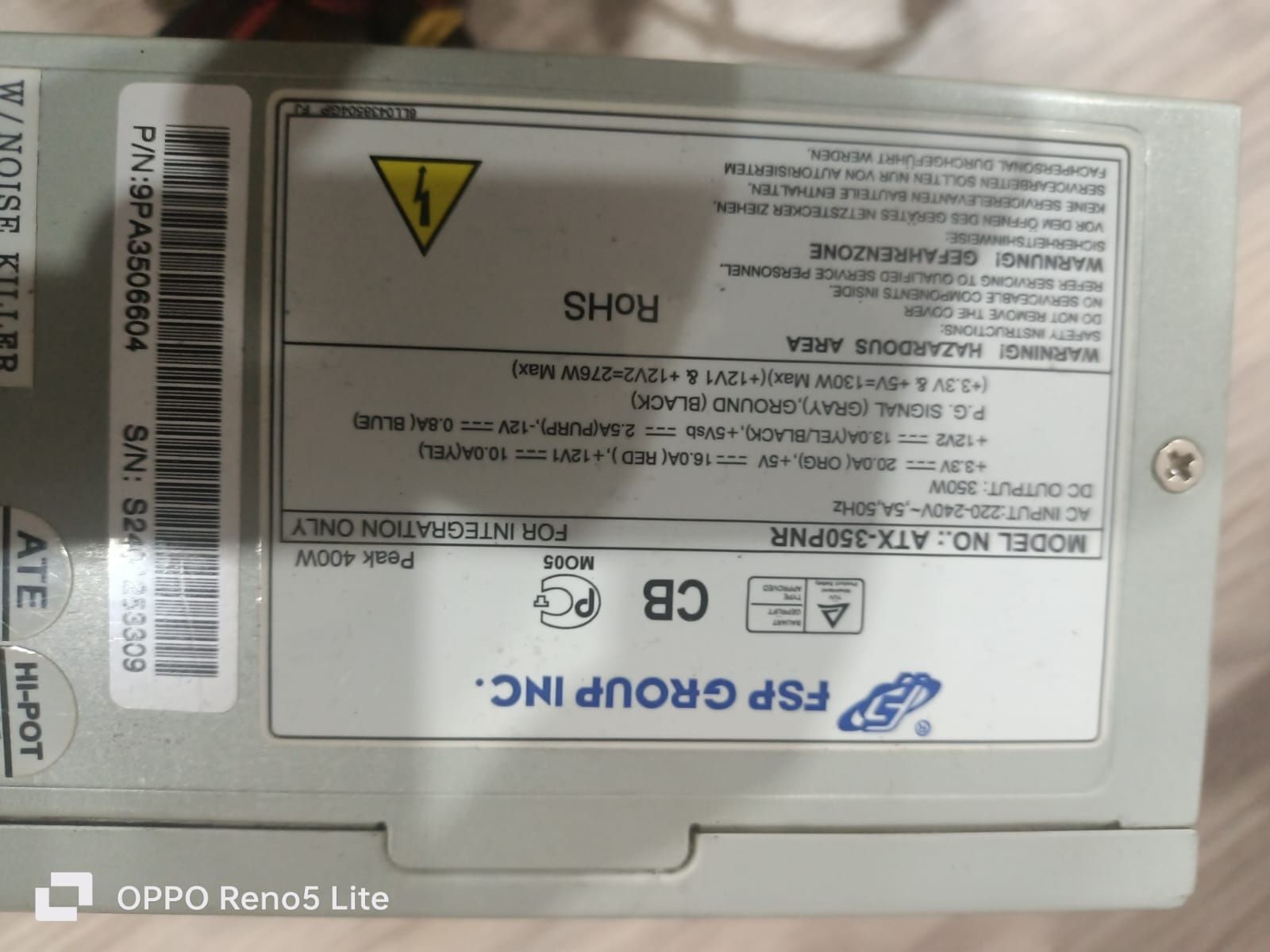 Блок питания FSP 400w