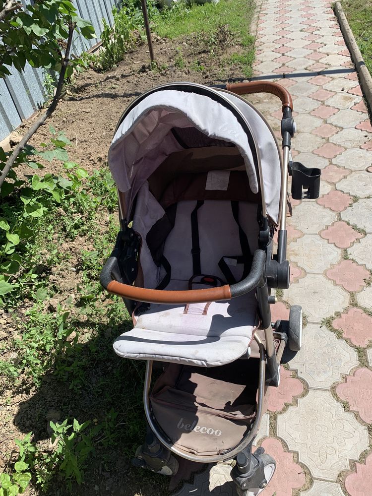Коляска коричневый для мальчика и дев
