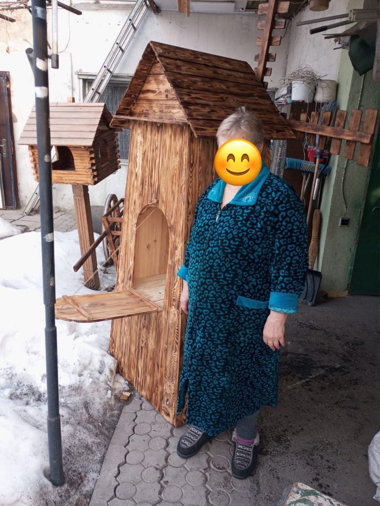 Мельница из дерева, декор для сада, телега, подарок из дерева