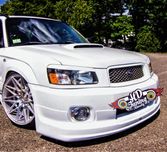 Губа на передний бампер STI Subaru Forester SG Дорестайлинг