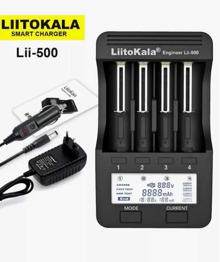 Зарядные устройства Li-ion 18650 - LiitoKala Lii-600, Lii-500 и другие