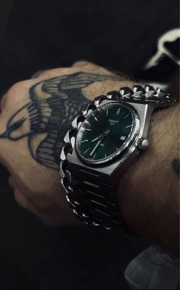Продаю часы Tissot PRX (зеленый циферблат)