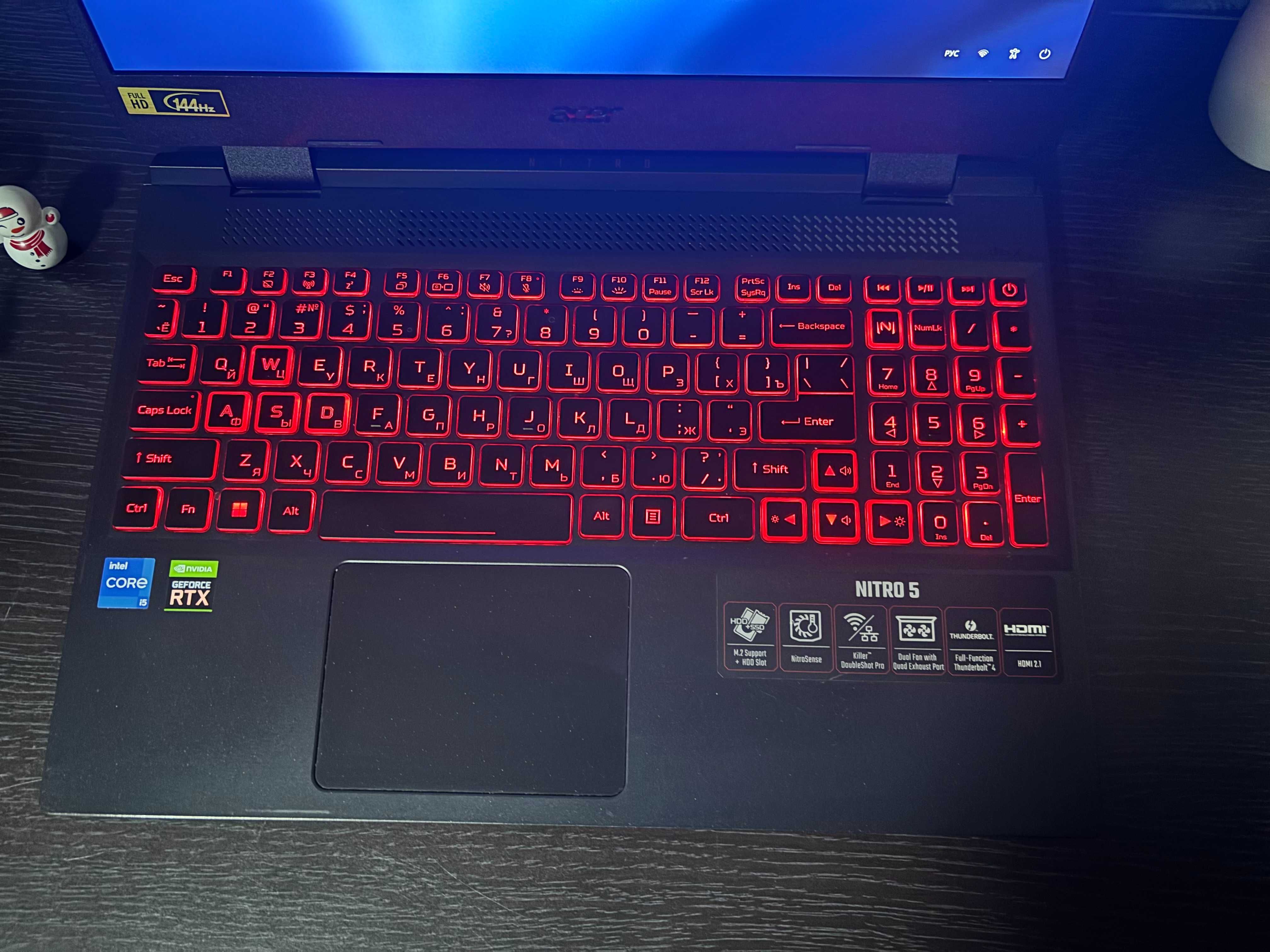 Асер нитро 5. i5 12500h. RTX 3050. Ram 16gb. Ssd 512gb
