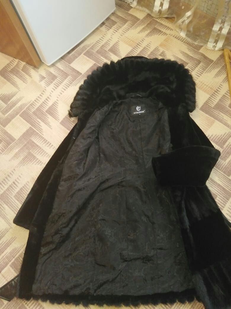 Продам шубу мутон комбинированный норкой