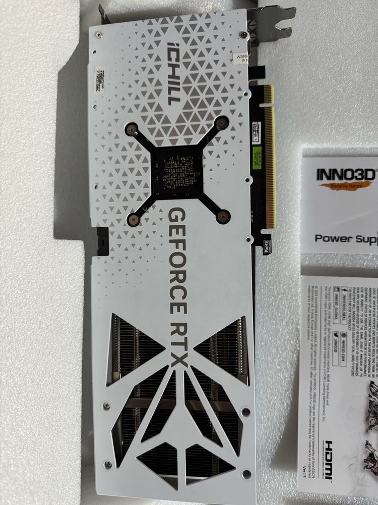Продам видеокарту Inno3D RTX 4060 Ti iChill + компоненты