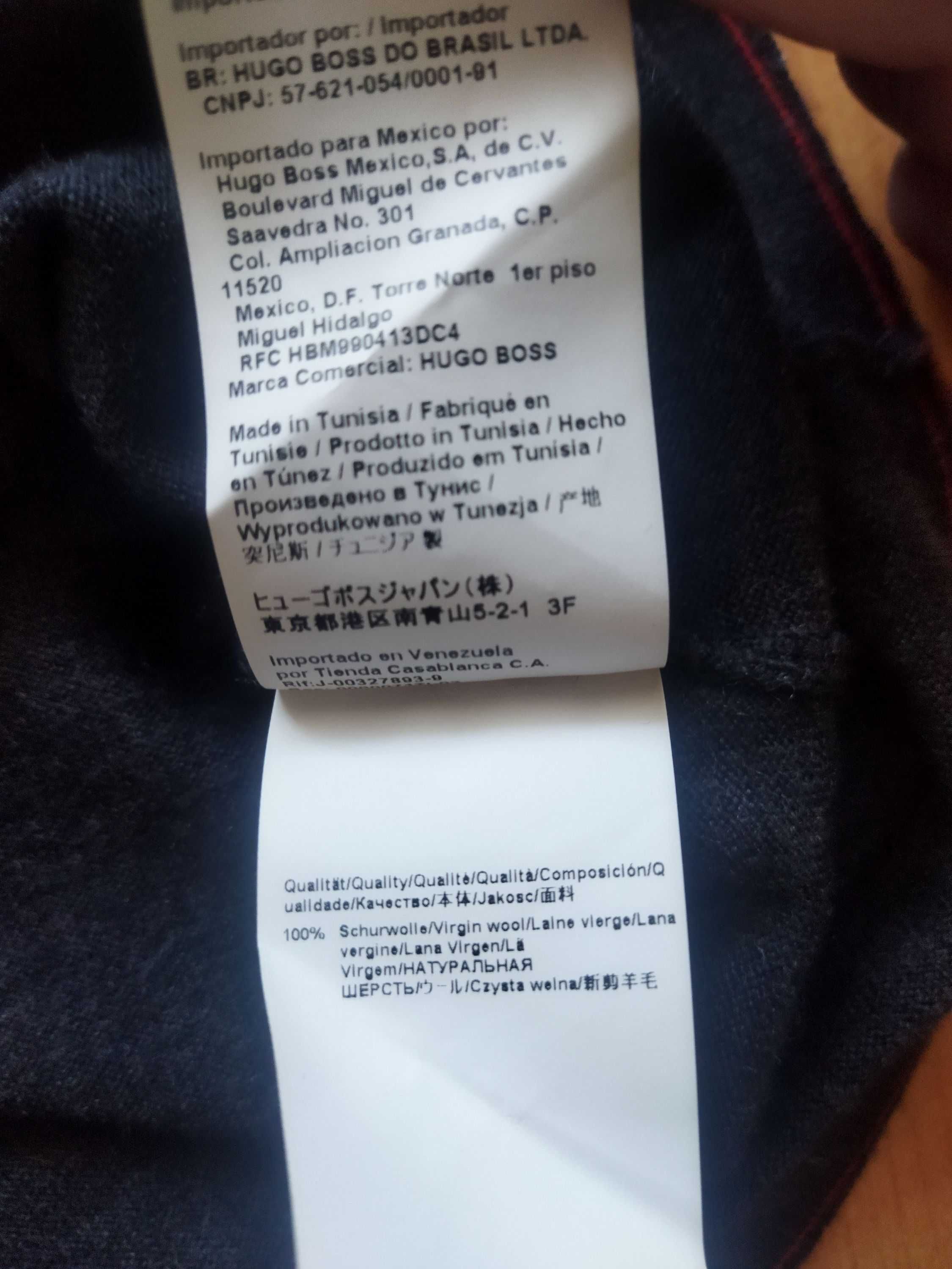 Свитер-полузамок Hugo Boss (Германия),шерсть,оригинал,новый,р-р 48