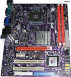 Материнская плата ECS G31T-M7 + процессор, кулер, ОЗУ 1GB DDR2