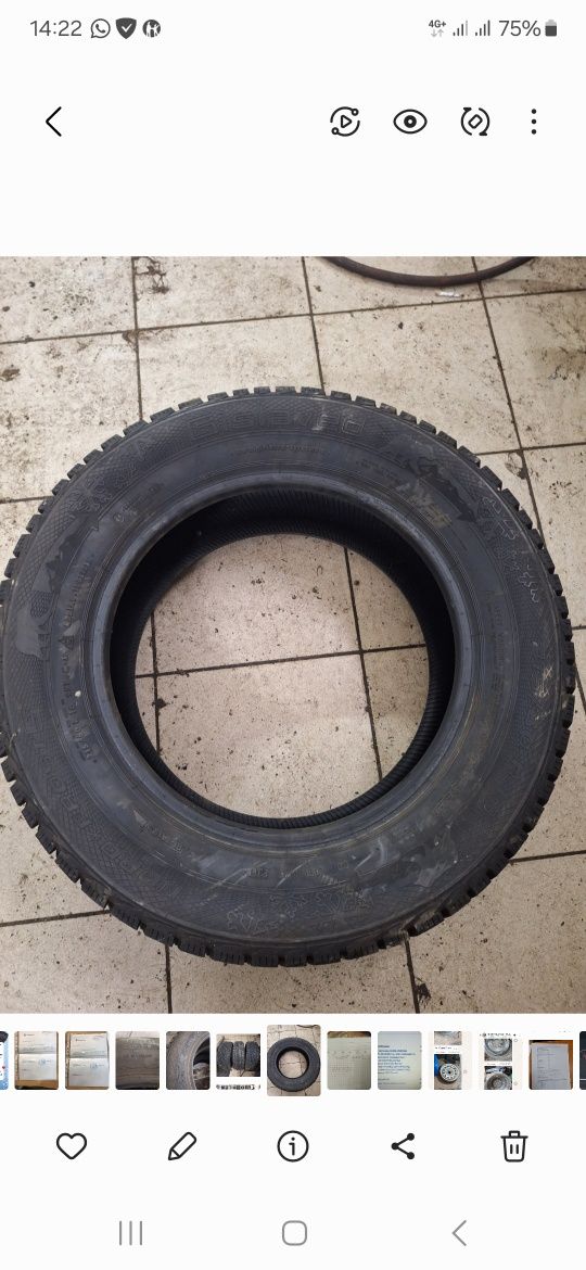 Продам б/у зимние шипами шины