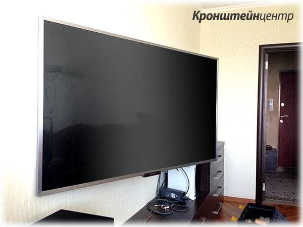 Установка телевизора на гипсокартон газабок, продажа ТВ кронштейн