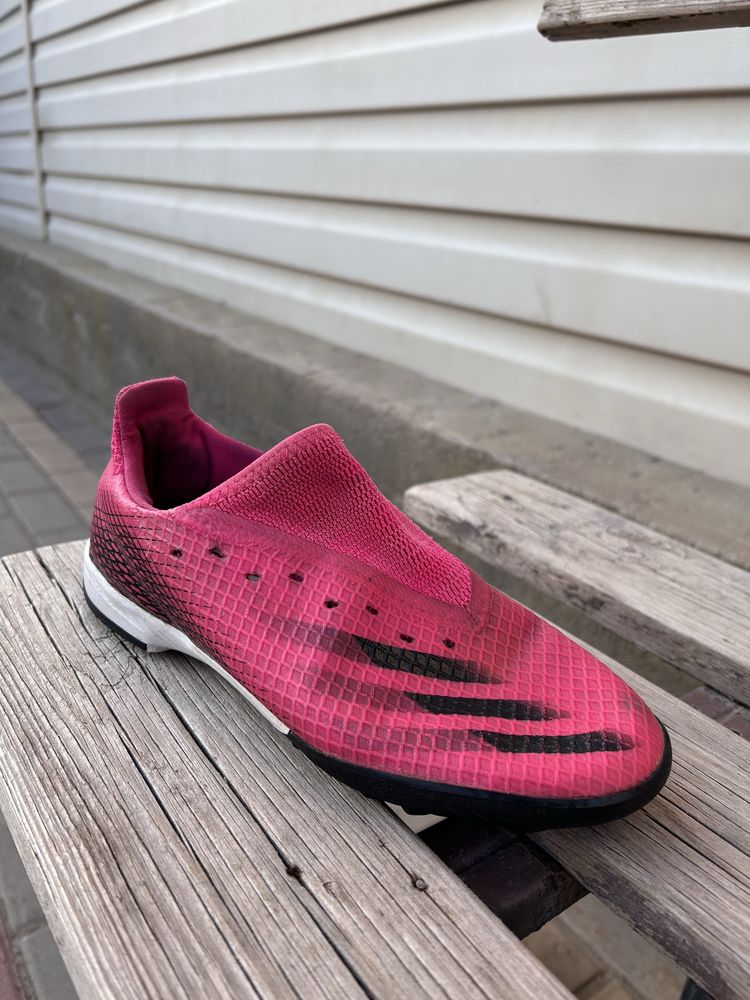 Оригинальный сороконожка adidas X розовый расцветка