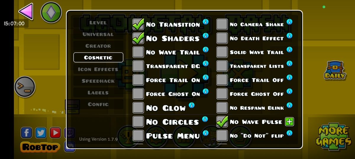 Продам читы на geometry dash