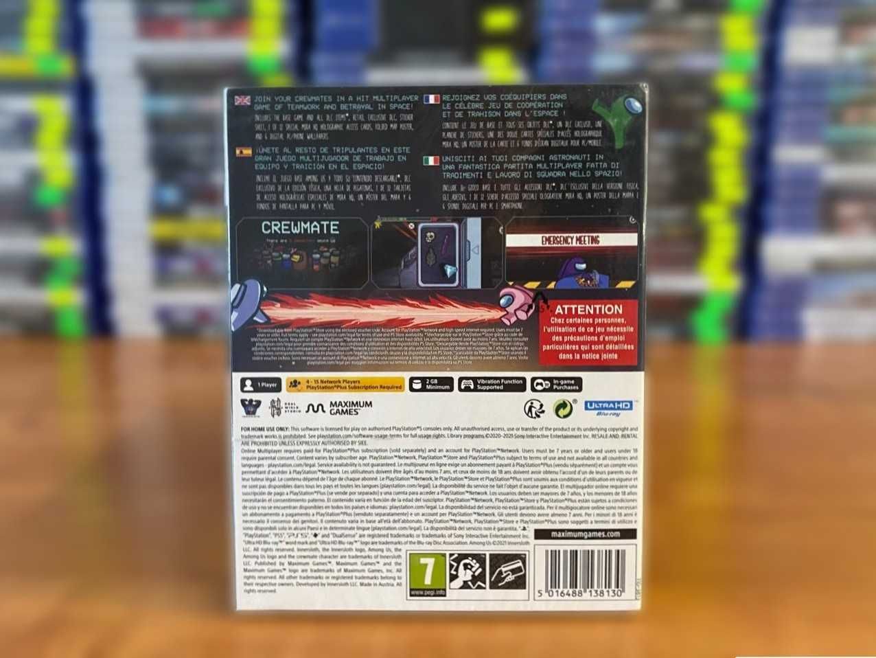 НОВЫЙ диск Among Us: Crewmate Edition PS5 Много Игр