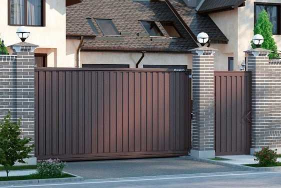 Ворота откатные сендвич панели заборы ограждения