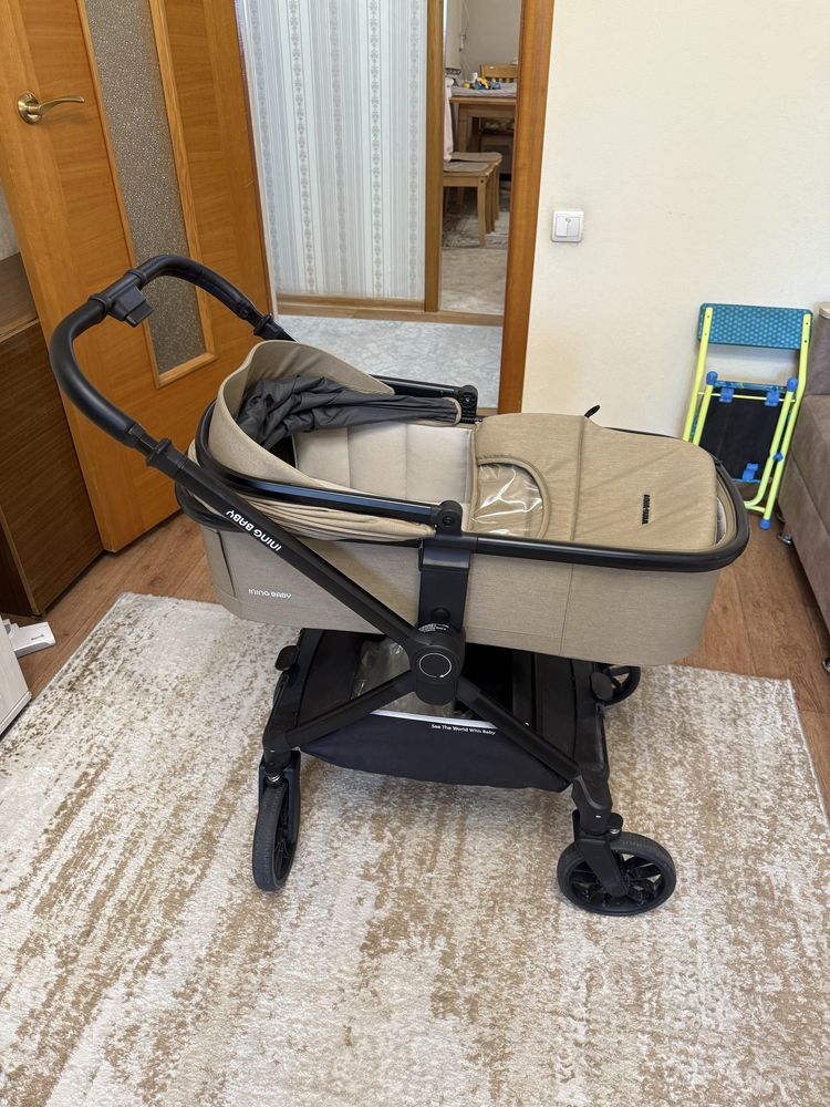 Продам коляску Ining baby 2 в 1 бежевая D900