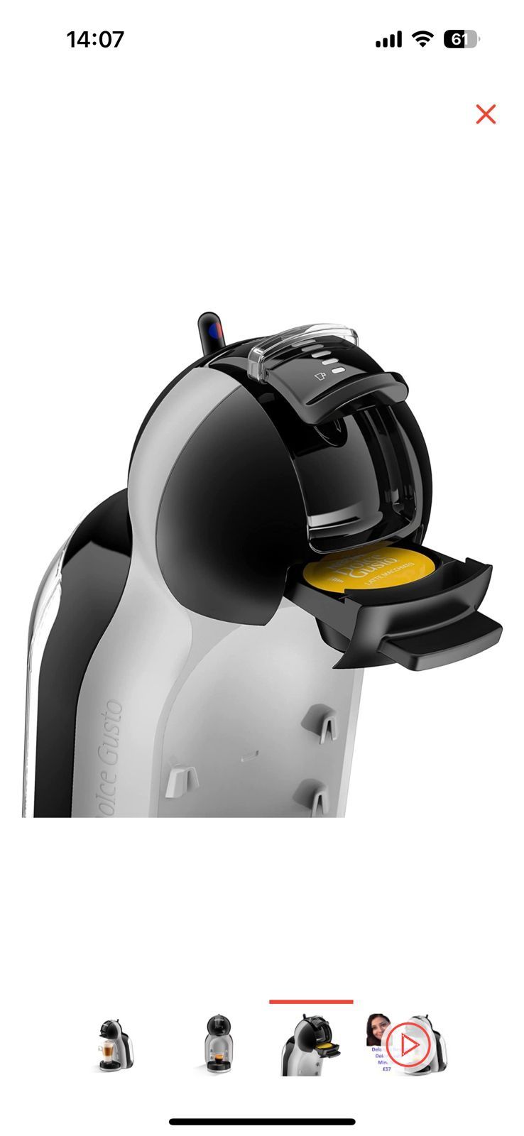 Капсульная кофемашина Delonghi Mini
Me EDG