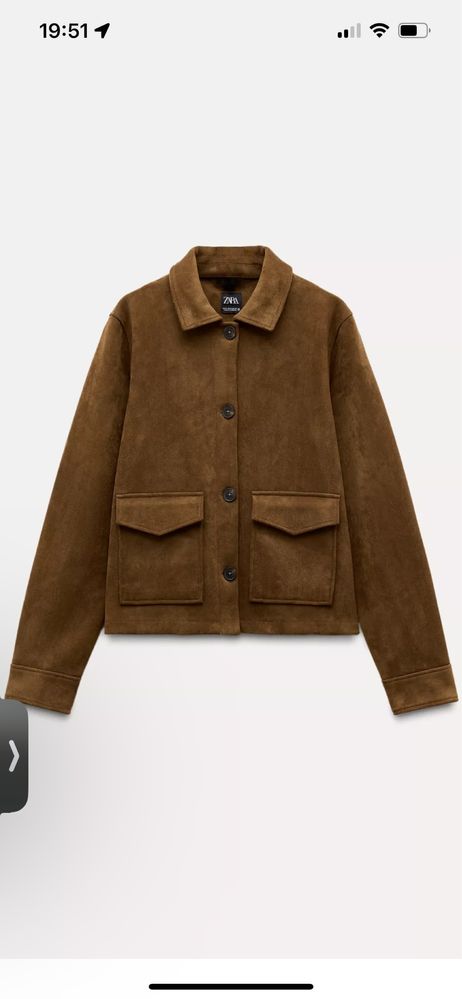 Жакет Zara из искусственной замши