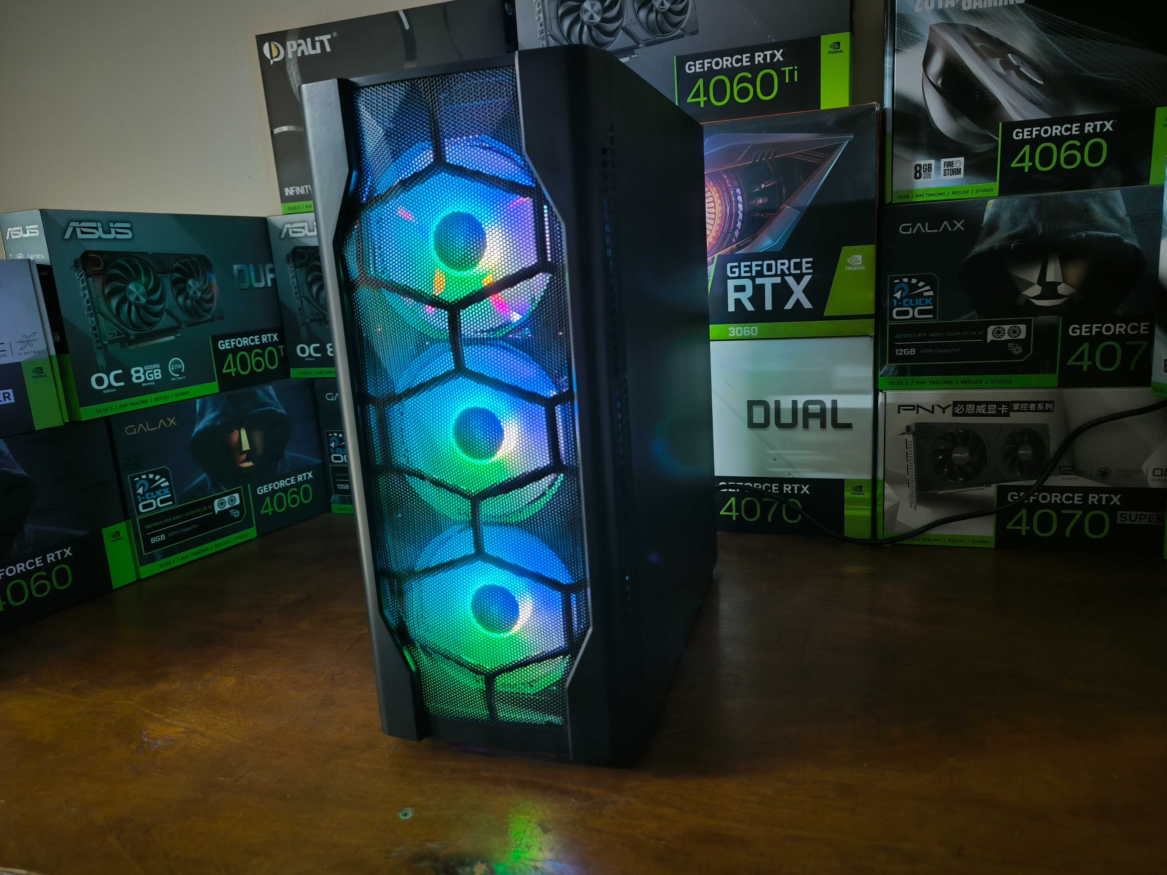 Игровой ПК Ryzen 5 2600 до 3.90МГц/  DDR4 16Гб/ M.2  256Гб GTX1060 6gb
