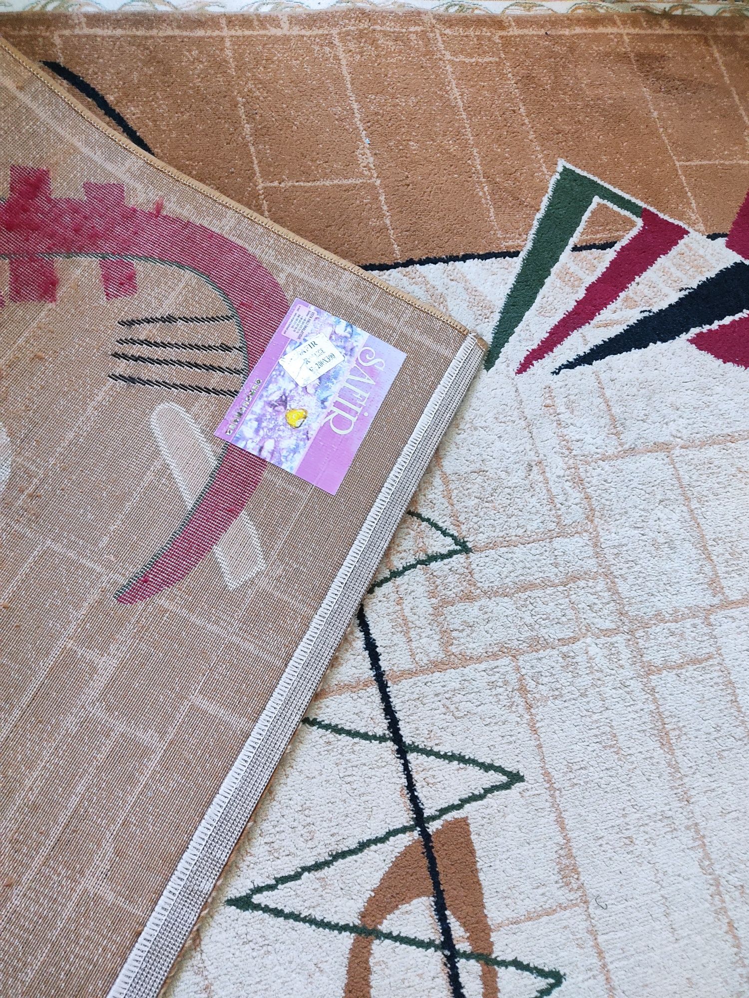Ковер 190×300 шерстяной в хорошем состоянии,
