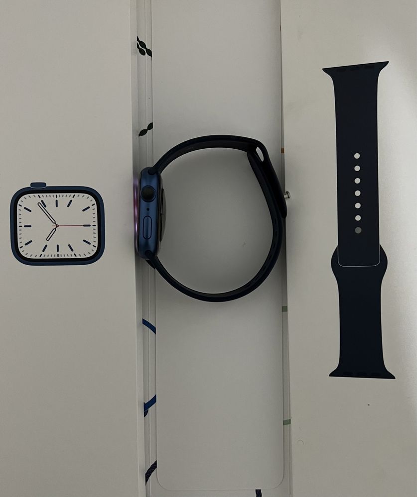 Смарт часы Apple Watch Series 7. 45 mm   Цвет тёмно синий