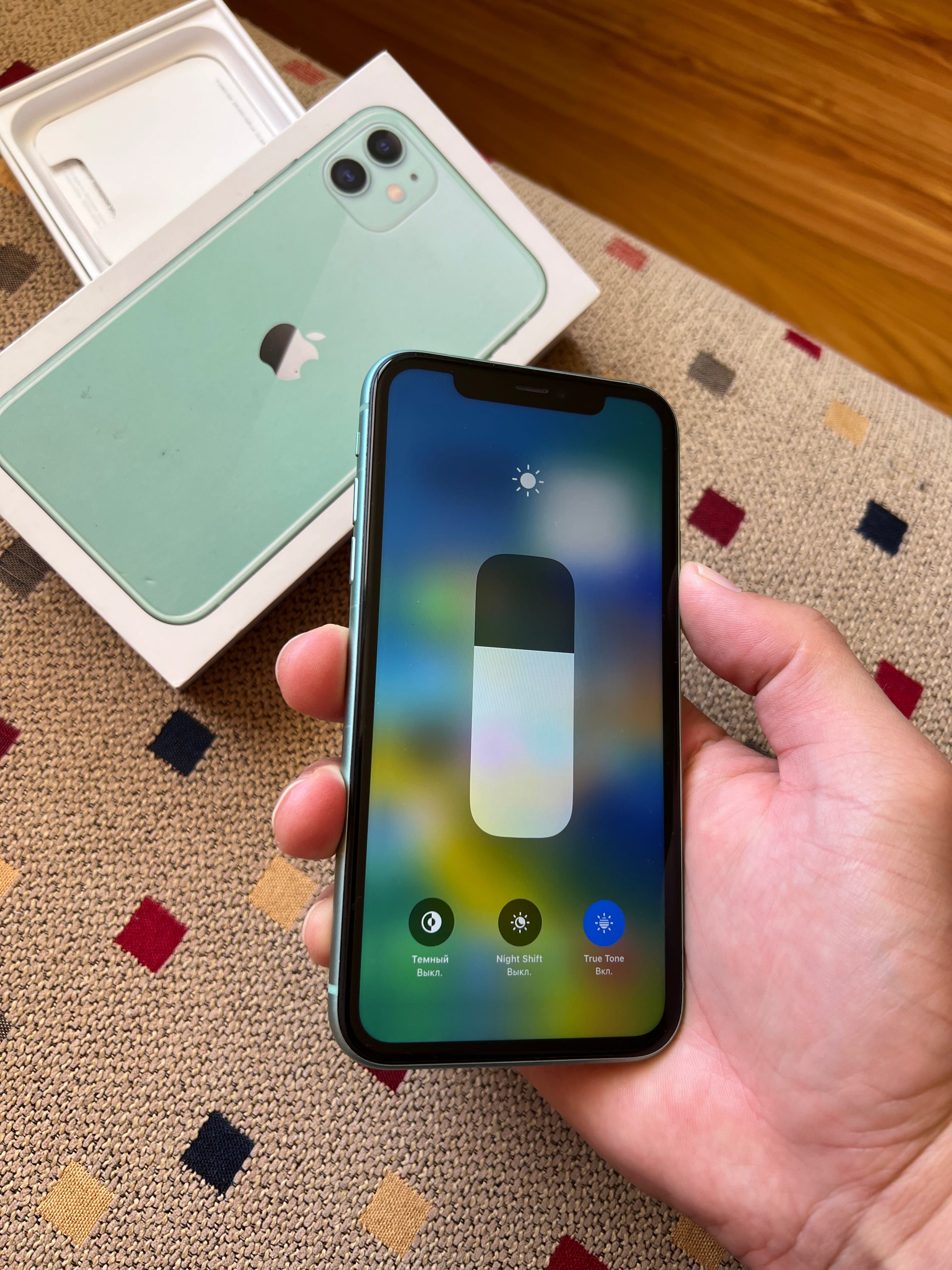 iPhone 11 0-0-12 kaspi ремон болмаган бяры оригнал каробка бар