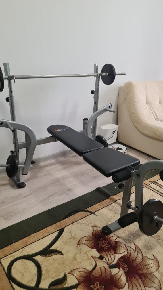 Продается тренажер 5в1 + блины 2.5, 5, 10 кг